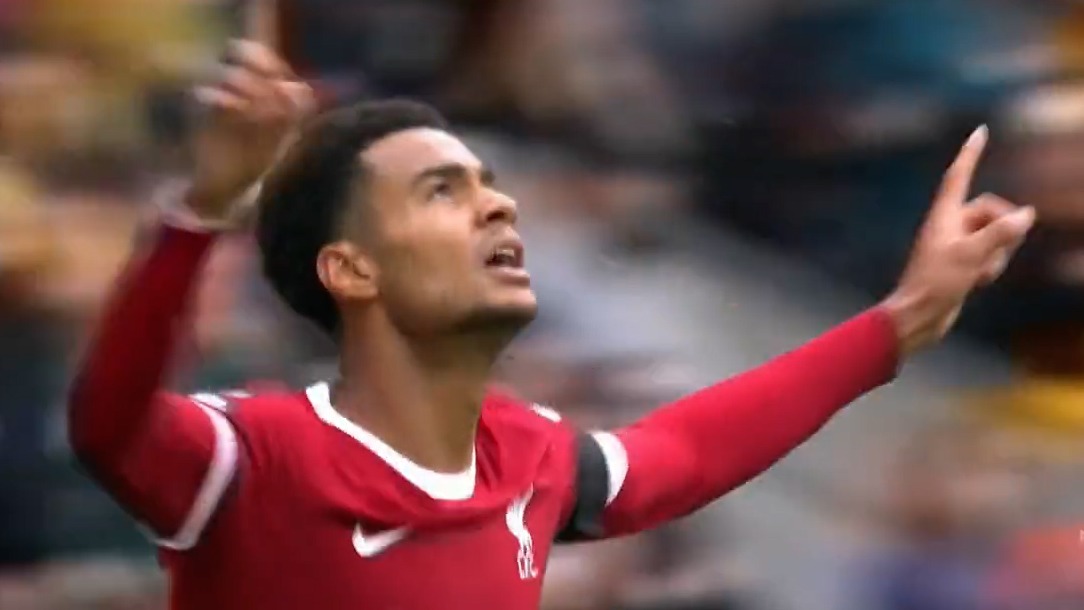 گل اول لیورپول به ولورهمپتون (کودی گاکپو)