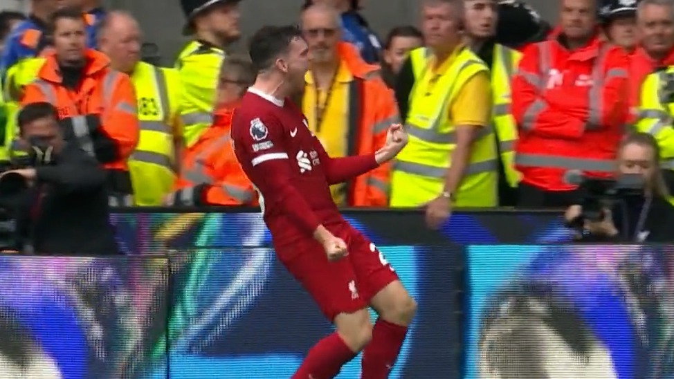 گل دوم لیورپول به ولورهمپتون (اندرو رابرتسون)