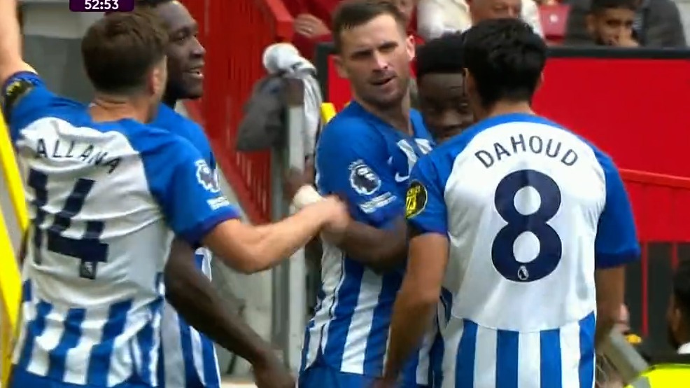 گل دوم برایتون به منچستریونایتد (پاسکال گراس)