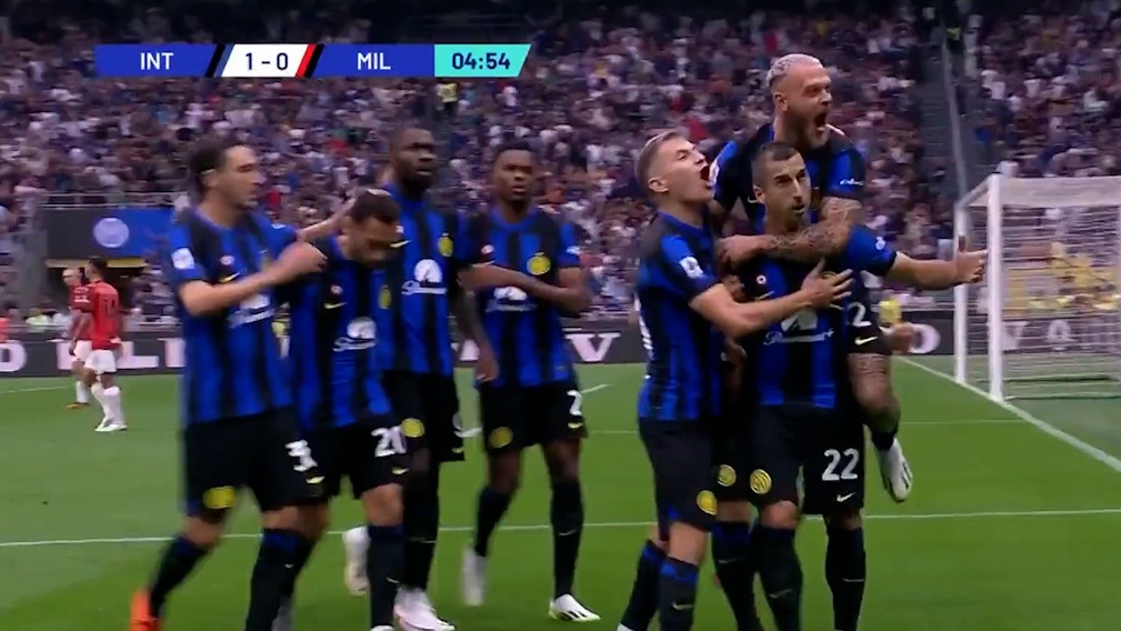 گل اول اینتر به میلان (مخیتاریان)