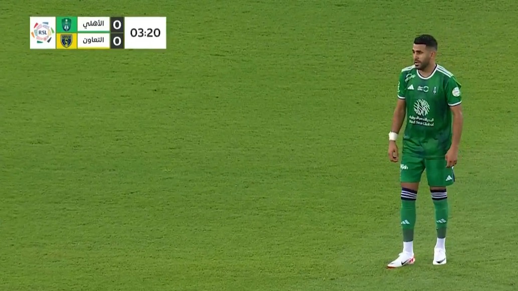 گل اول الاهلی عربستان به التعاون (پاس گل ریاض محرز)