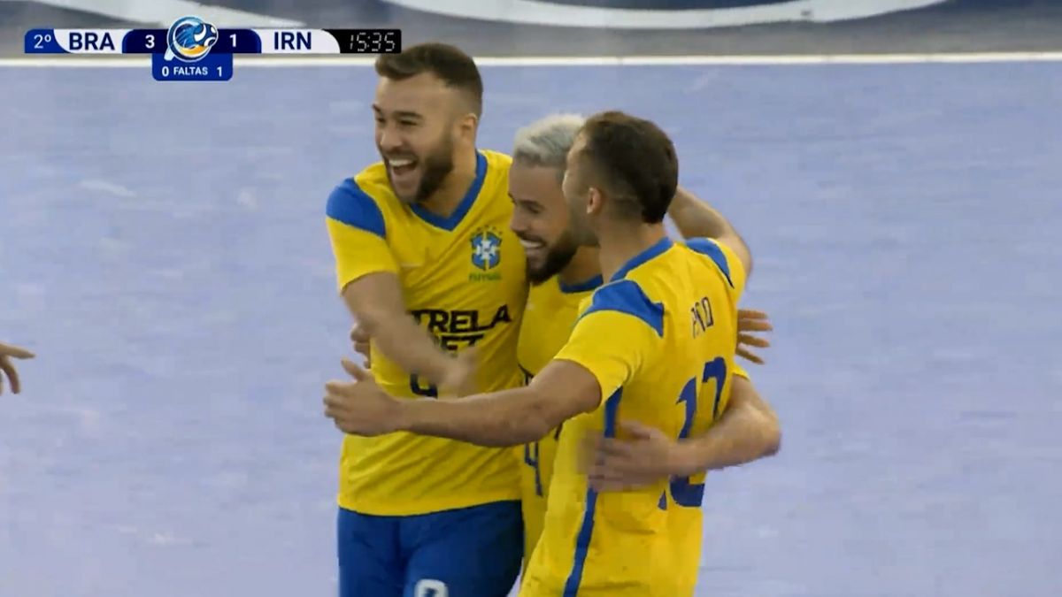 گل سوم برزیل به ایران (رافا)