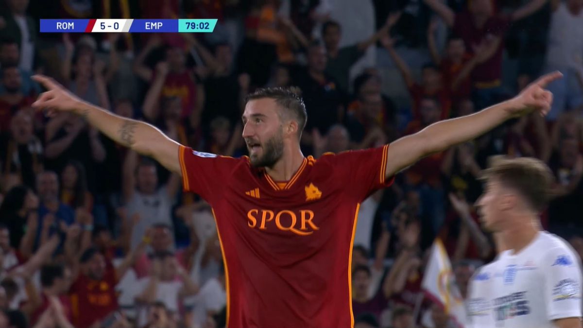 گل پنجم رم به امپولی (سوپرگل کریستانته)