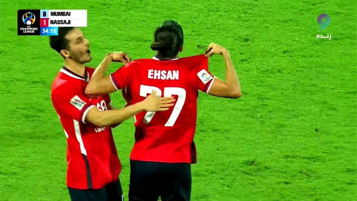 گل اول نساجی به بمبئی سیتی (احسان حسینی)