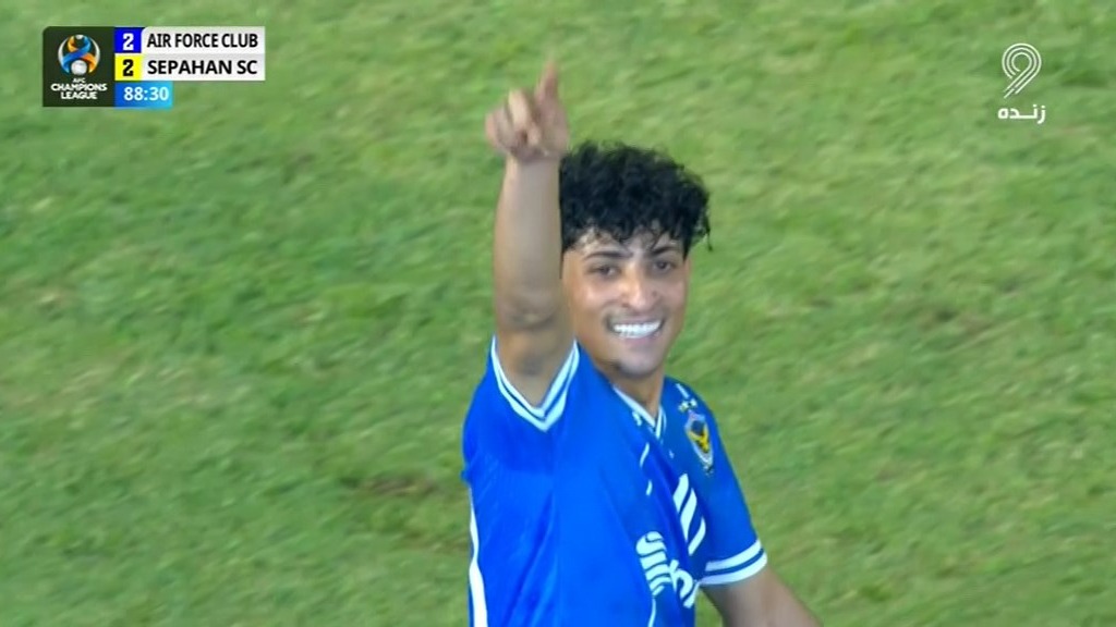 گل دوم نیروی هوایی عراق به سپاهان (دبل علی جاسم)