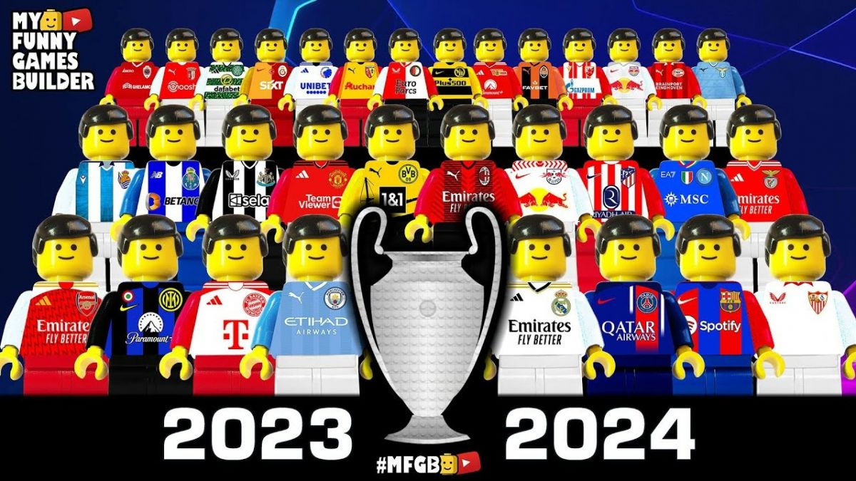 شبیه سازی گروه بندی لیگ قهرمانان اروپا 2023-2024 با عروسک لگو