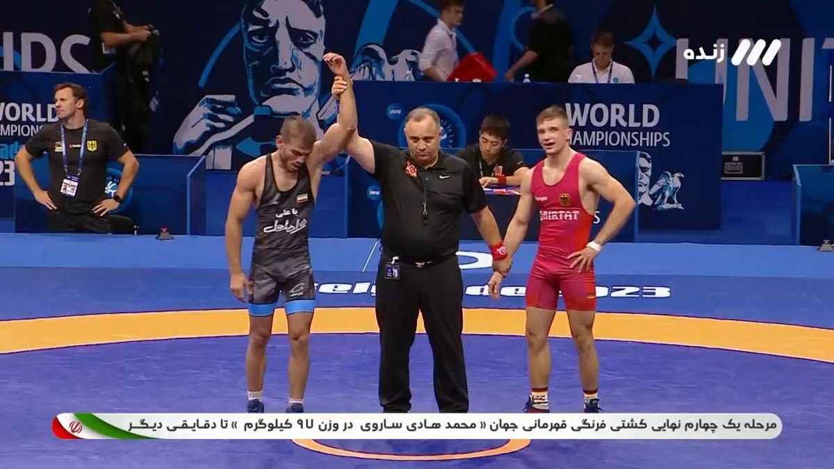 برتری محسن نژاد مقابل نماینده آلمان و صعود به نیمه نهایی (کشتی فرنگی قهرمانی جهان)