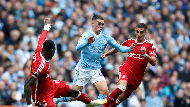 گل اول منچسترسیتی به ناتینگهام فارست (فودن)