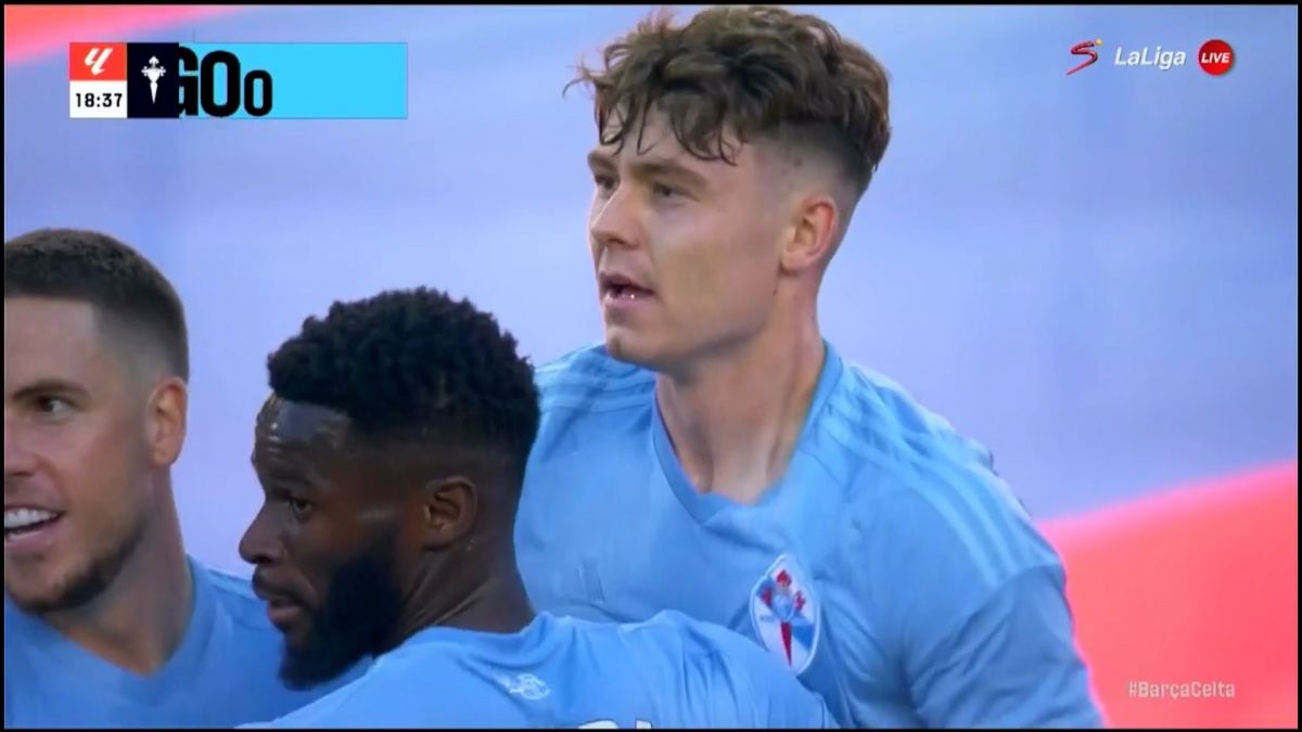 گل اول سلتاویگو به بارسلونا (لارسن)