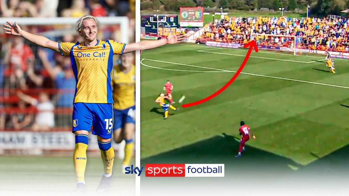 سوپرگل والی بازیکن منسفیلدتاون در لیگ دو فوتبال انگلیس