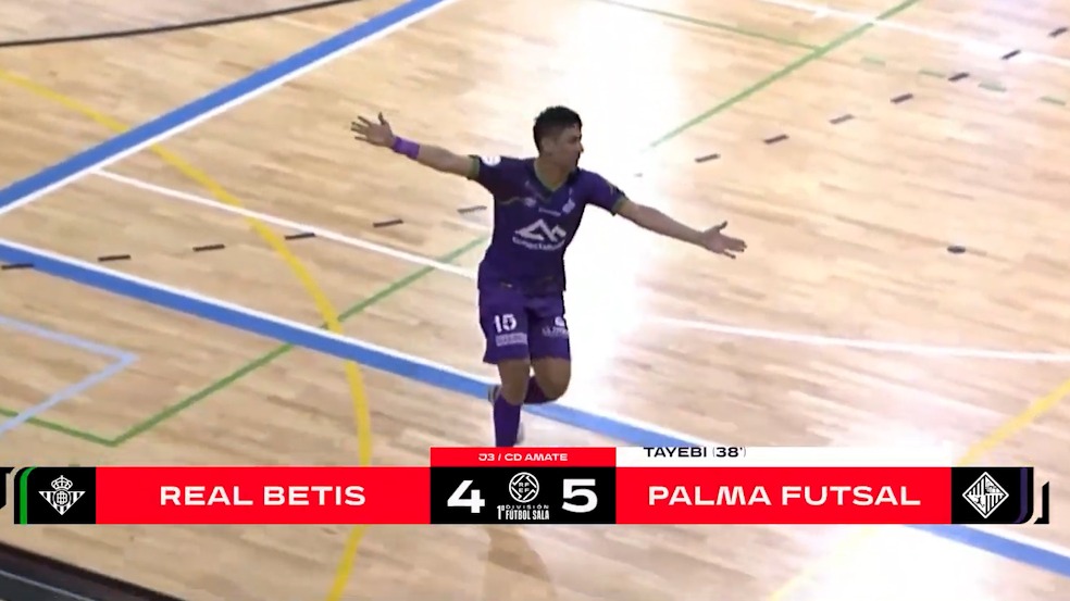 دو گل حسین طیبی برای پالما مقابل رئال بتیس