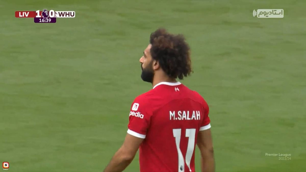 گل اول لیورپول به وستهام (محمد صلاح - پنالتی)
