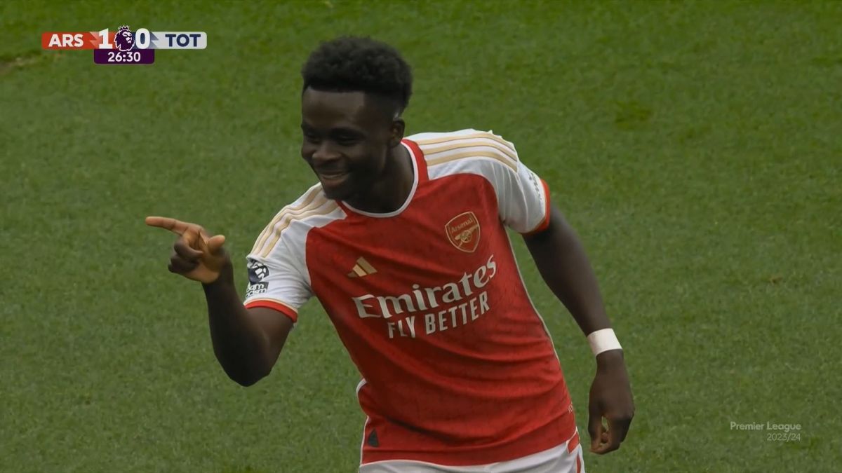 گل اول آرسنال به تاتنهام (گل به خودی رومرو)