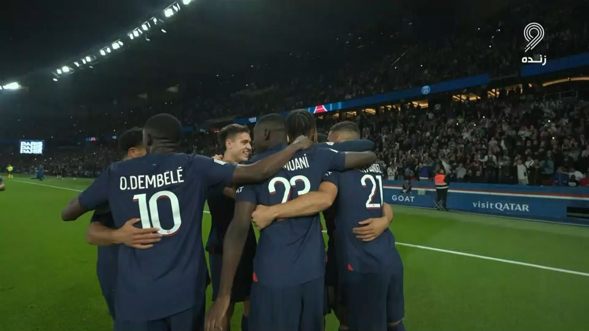 گل اول پاری سن ژرمن به مارسی (سوپرگل اشرف حکیمی)