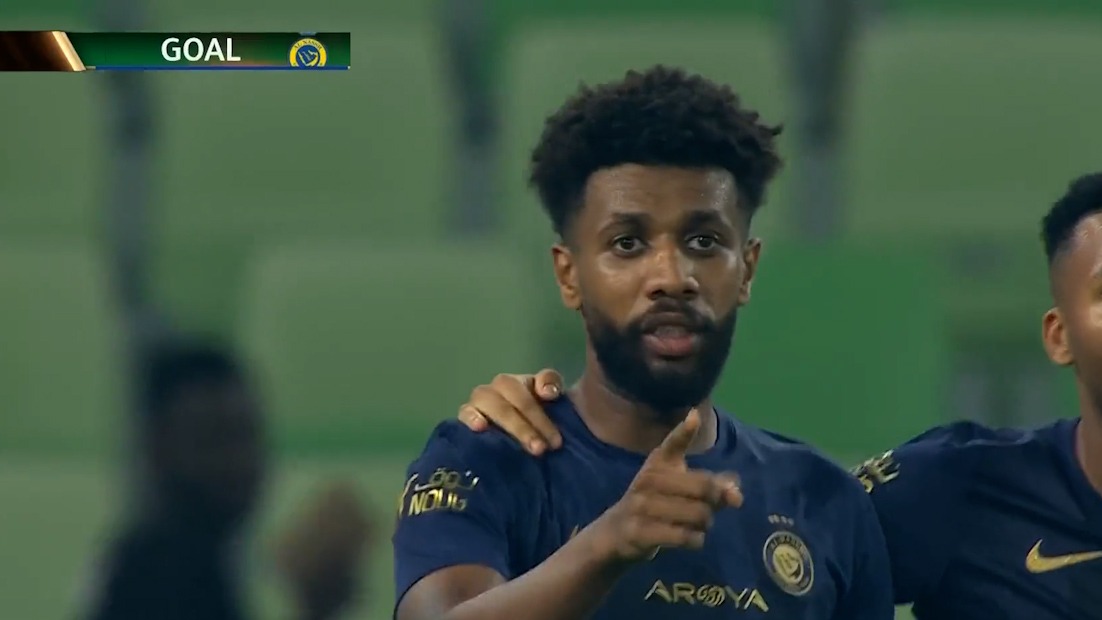 گل پنجم النصر به احد (مشاری النمر)