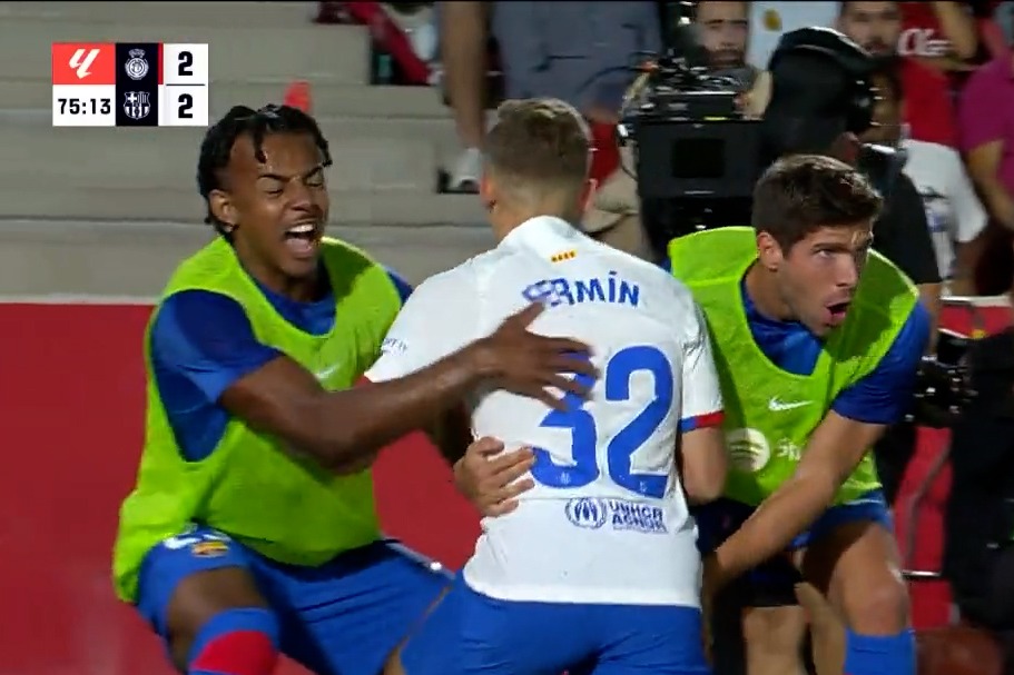 گل دوم بارسلونا به مایورکا (مارین)