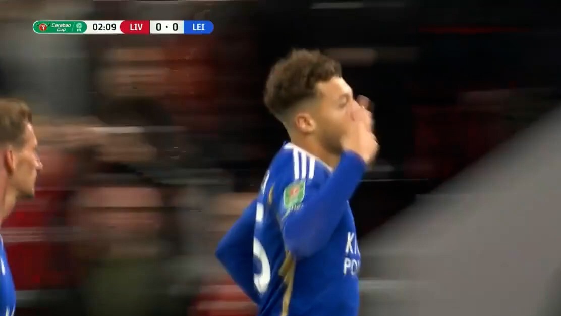 گل اول لسترسیتی به لیورپول (مک آتیر)