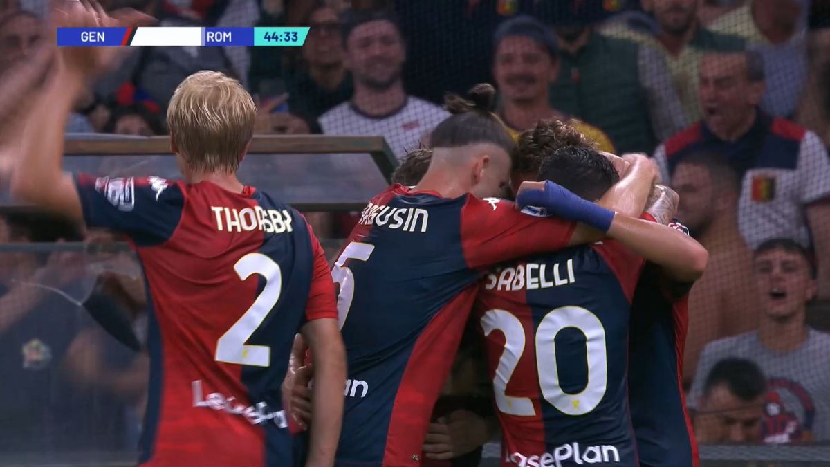 گل دوم جنوا به رم (رتگی)