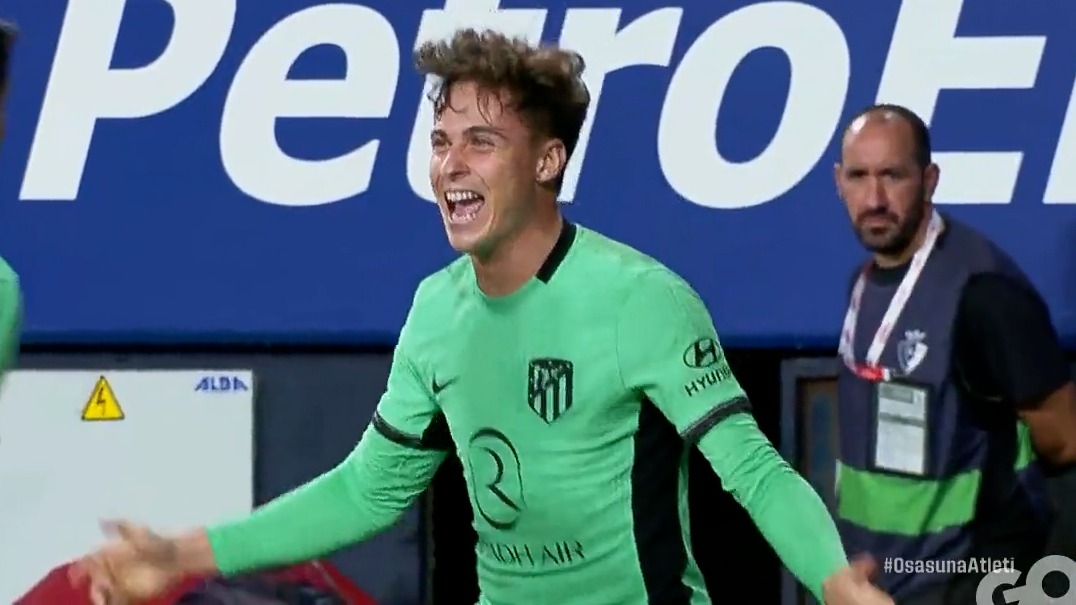 گل دوم اتلتیکو مادرید به اوساسونا (رودریگو ریکلمه)