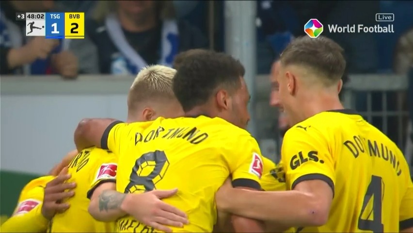 گل دوم دورتموند به هوفنهایم (مارکو رویس)