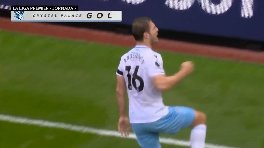 گل اول کریستال پالاس به منچستریونایتد (شوت دیدنی اندرسن)