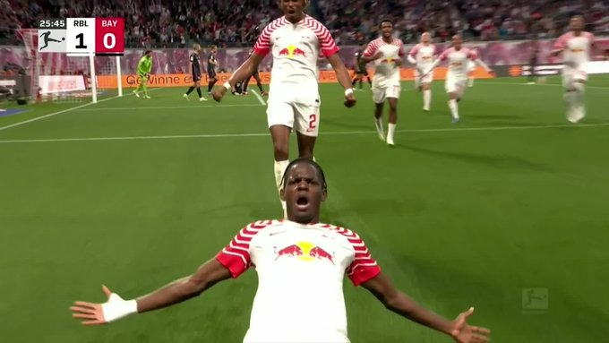 گل دوم لایپزیش به بایرن مونیخ (کاستلو لوکبا)