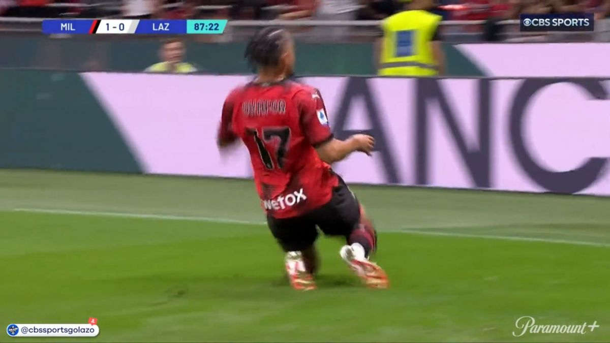 گل دوم میلان به لاتزیو (اوکافور)