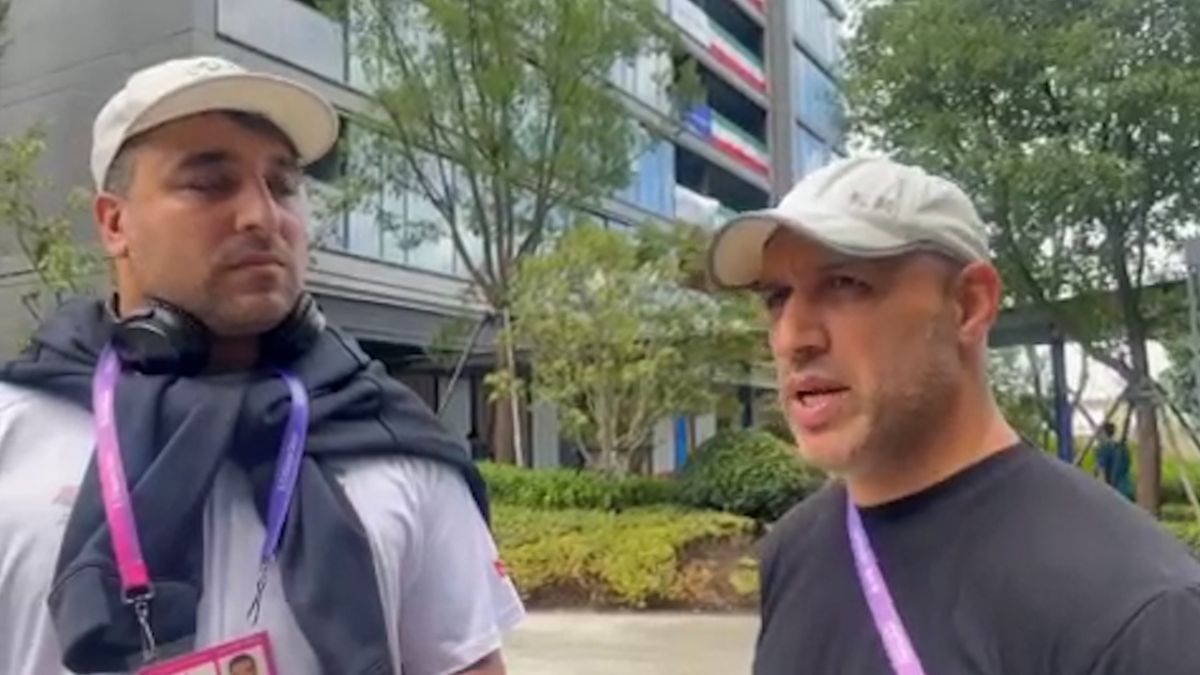 گفت و گو با احسان حدادى و حسين توكلى چند ساعت مانده به رقابت پرتاب ديسک