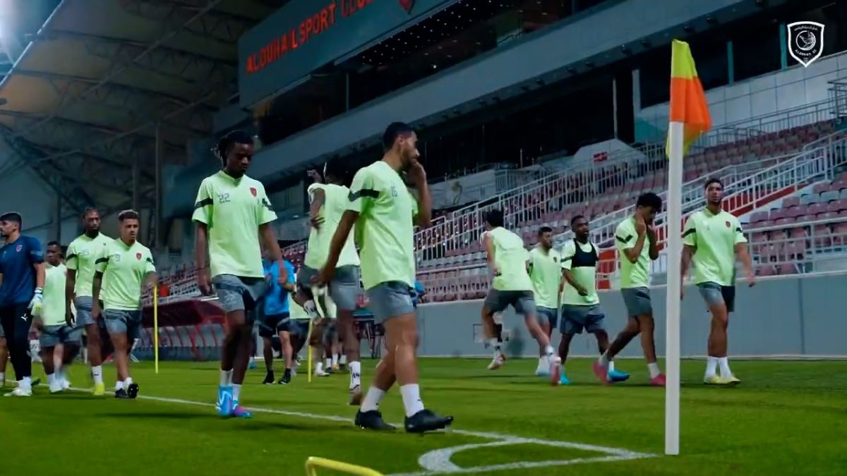 آخرین تمرینات الدحیل قطر برای تقابل با پرسپولیس در لیگ قهرمانان آسیا