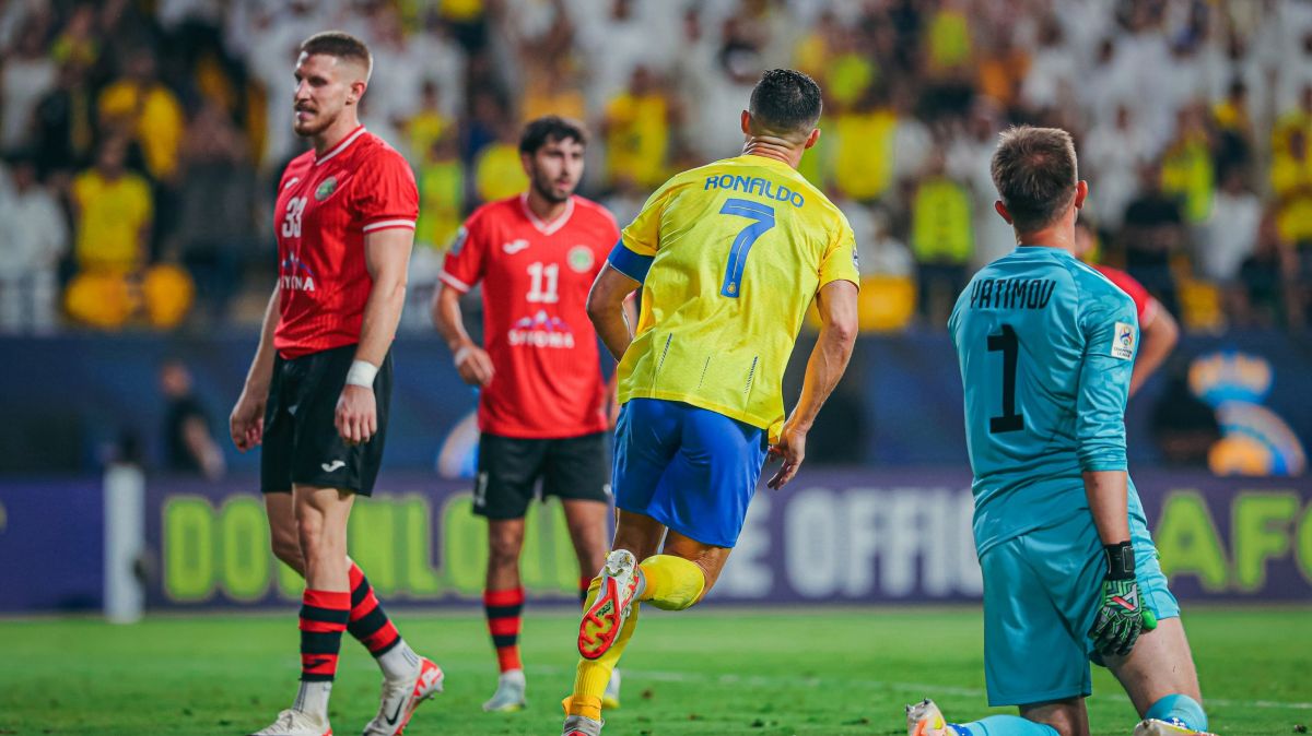 گل اول النصر به استقلال تاجیکستان (رونالدو)