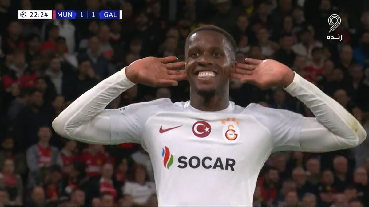 گل اول گالاتاسرای به منچستریونایتد (ویلفرد زاها)