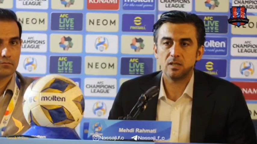 صحبت‌های مهدی رحمتی در نشست خبری بعد از بازی نساجی و الهلال