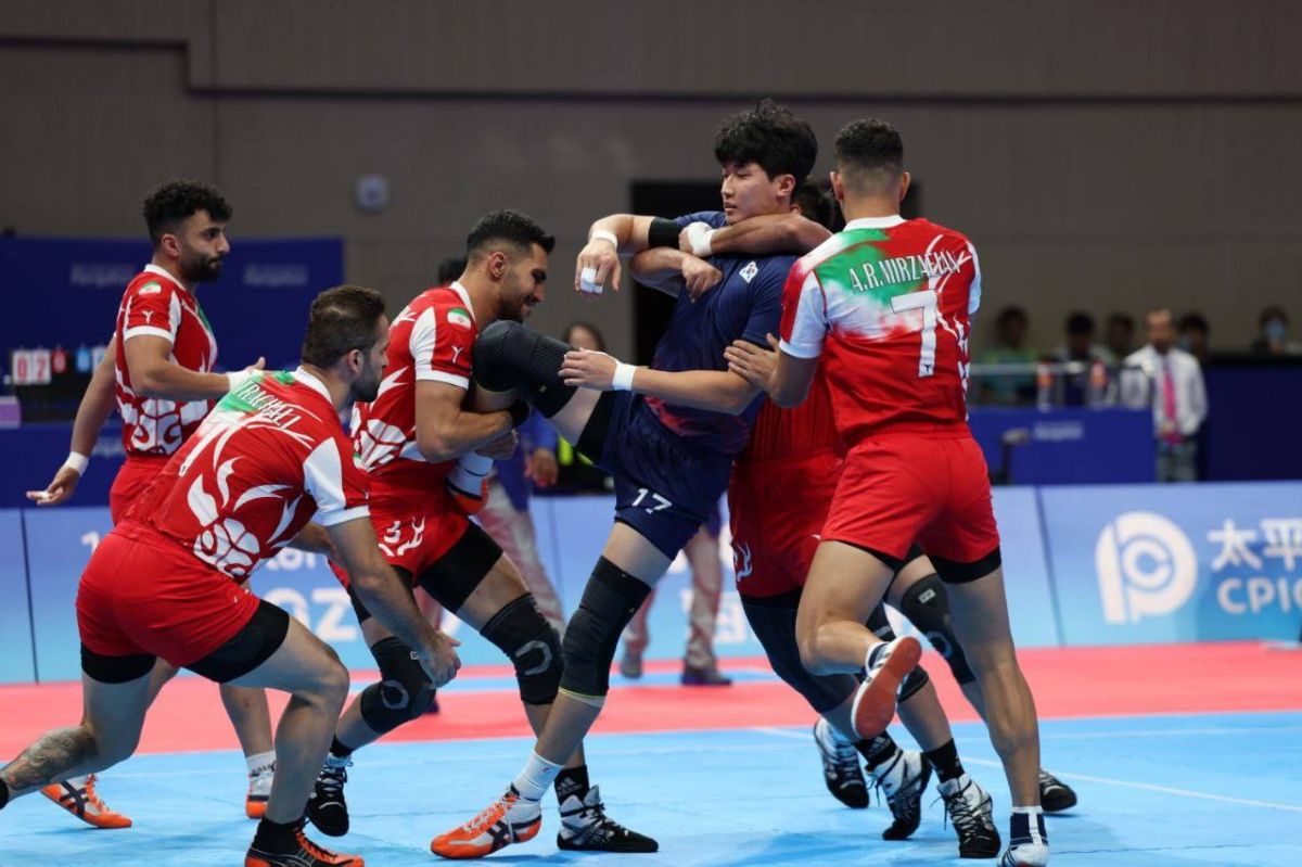 صعود مقتدرانه تیم ملی کبدی به نیمه نهایی با برد مقابل کره جنوبی