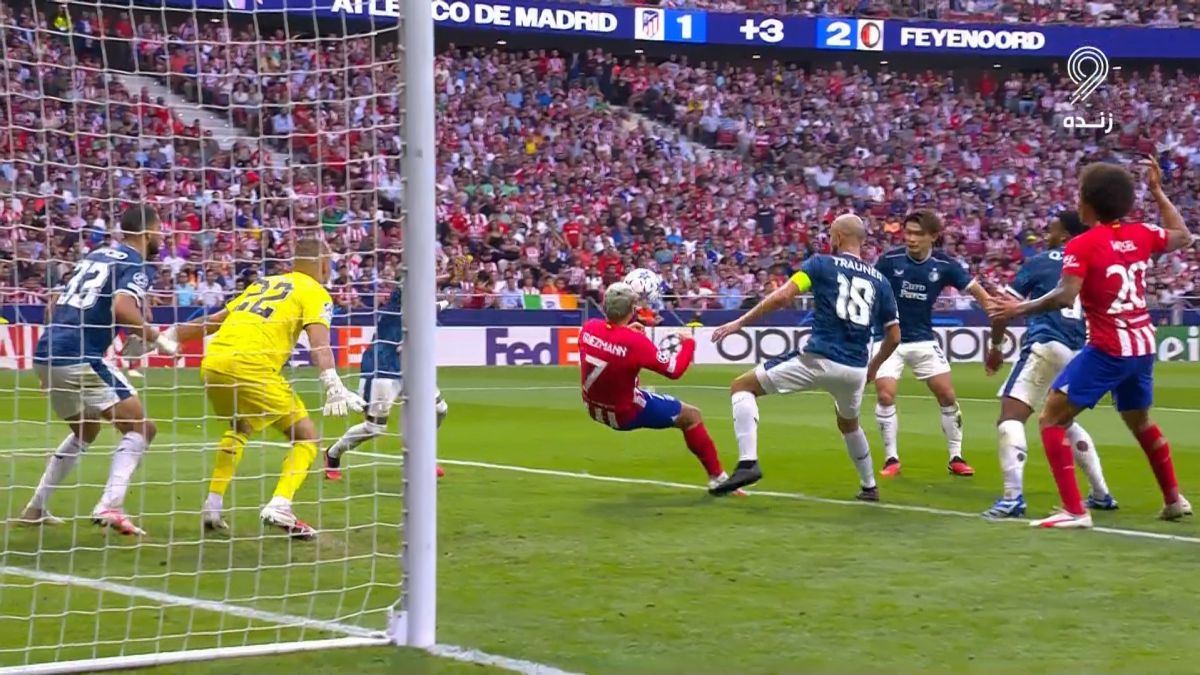 گل دوم اتلتیکو مادرید به فاینورد (برگردان گریزمان)