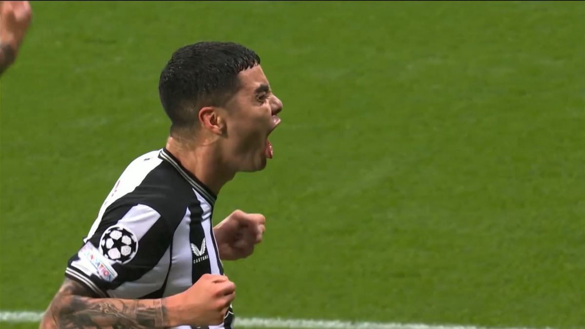 گل اول نیوکاسل به پاری سن ژرمن (میگول آلمیرون)