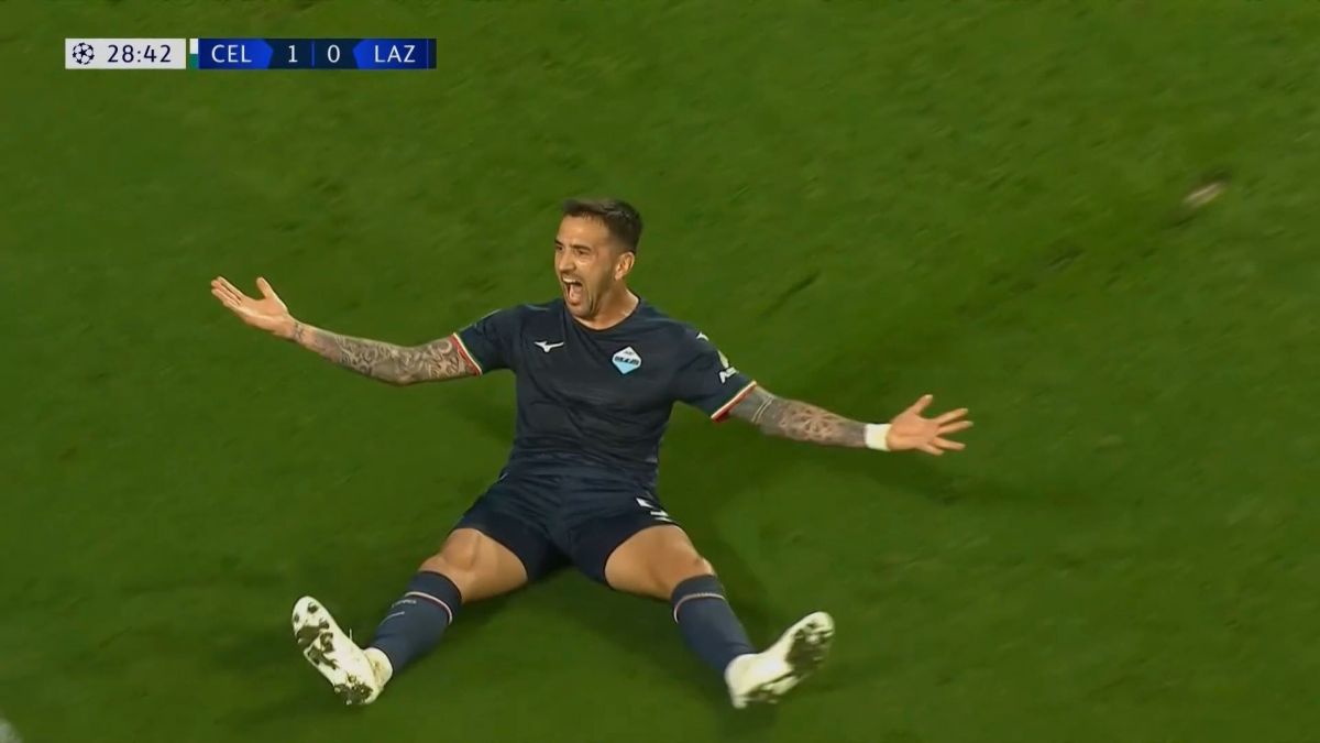 گل اول لاتزیو به سلتیک (ماتیاس وسینو)