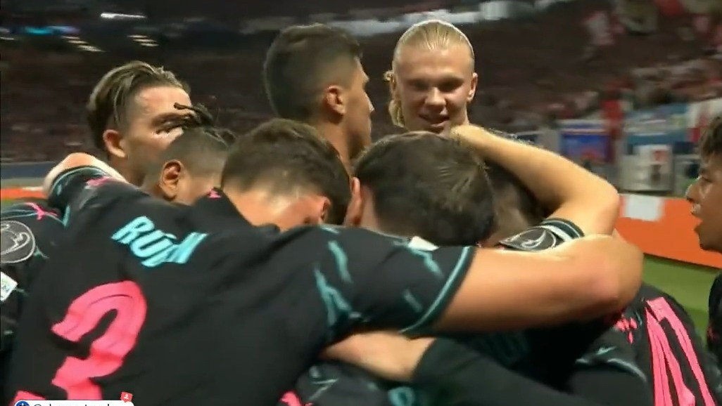 گل اول منچسترسیتی به آربی لایپزیش (فودن)