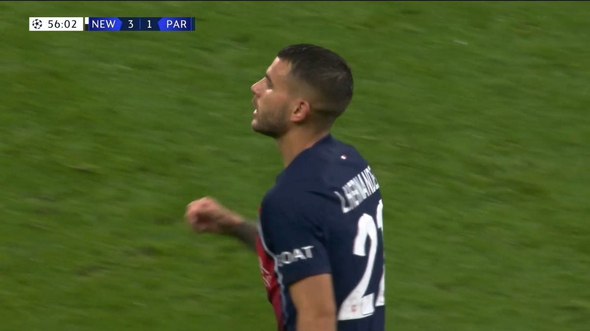 گل اول پاری سن ژرمن به نیوکاسل (لوکاس هرناندز)