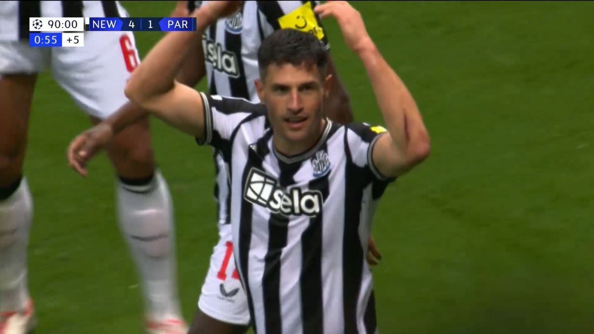 گل چهارم نیوکاسل به پاری سن ژرمن (گل تماشایی فابیان شار)