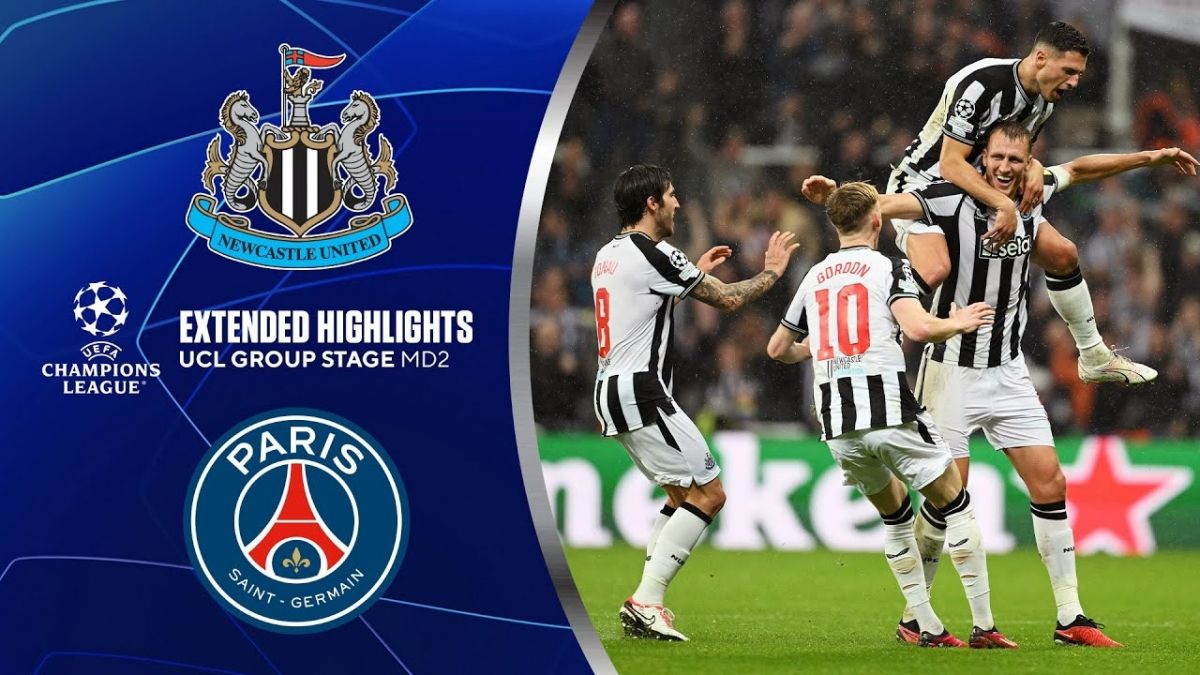 خلاصه بازی نیوکاسل 4-1 پاری سن ژرمن