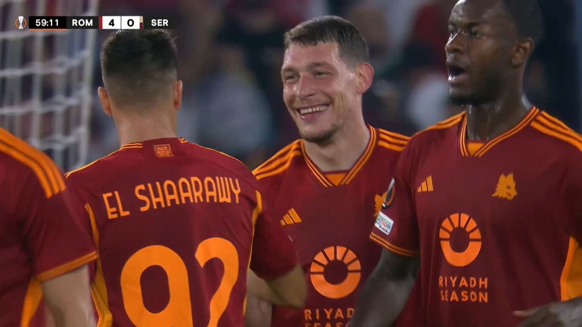 گل چهارم رم به سروت (دبل آندره آ بلوتی)