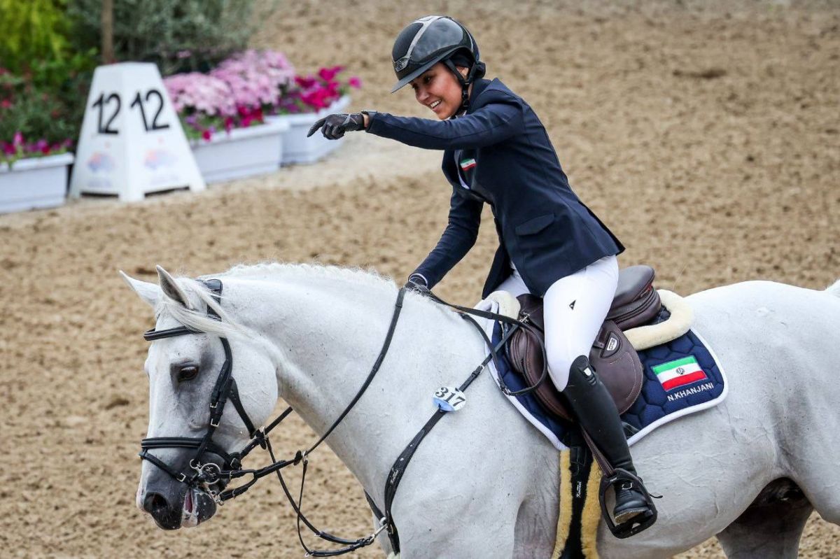 عملکرد عالی نغمه خانجانی در پرش با اسب بازیهای آسیایی هانگژو