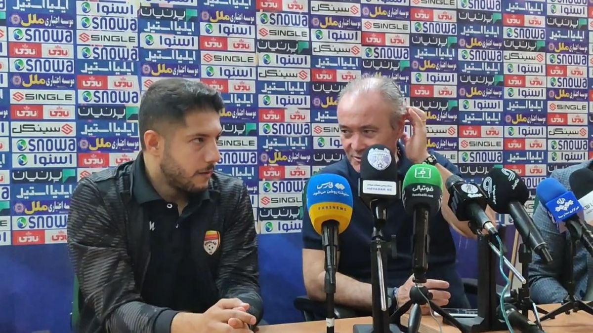 اختصاصی/ کنفرانس خبری بازی هوادار 0-1 فولاد خوزستان