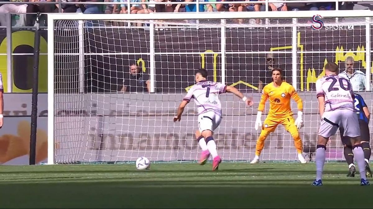 گل اول بولونیا به اینتر (ریکاردو اورسولینی)