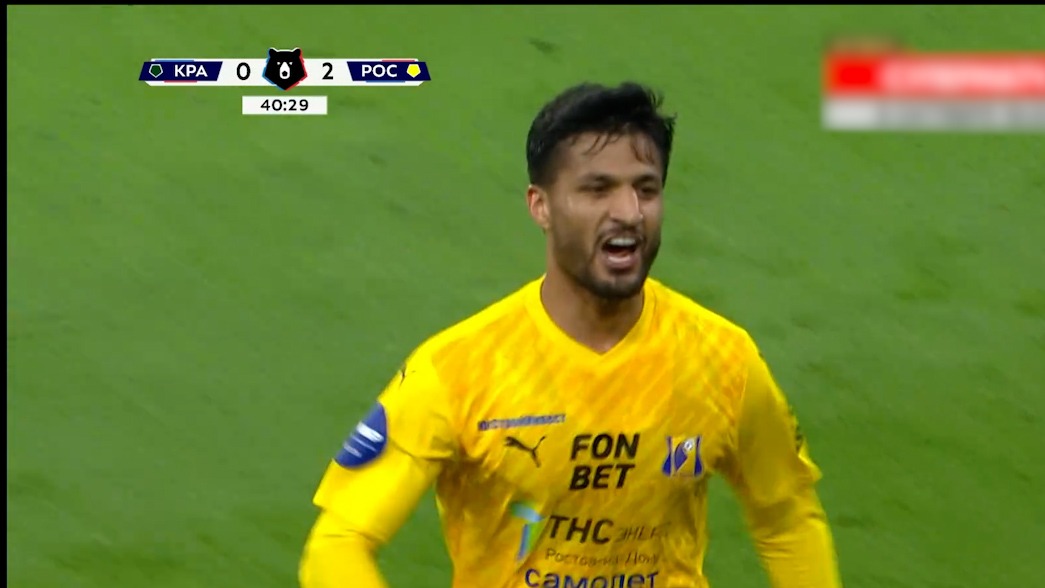 اولین گل محمد محبی در لیگ روسیه؛ گل دوم روستوف به کراسنودار