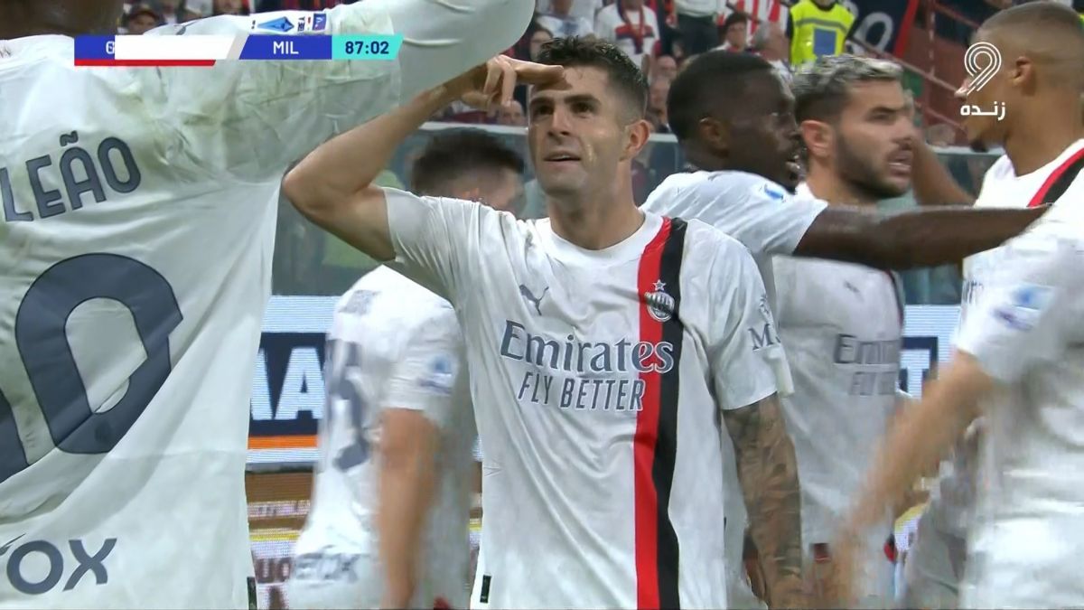 گل اول میلان به جنوا (پولیشیچ)