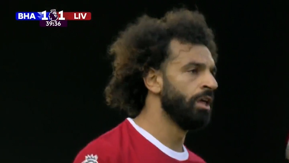 گل اول لیورپول به برایتون (محمد صلاح)