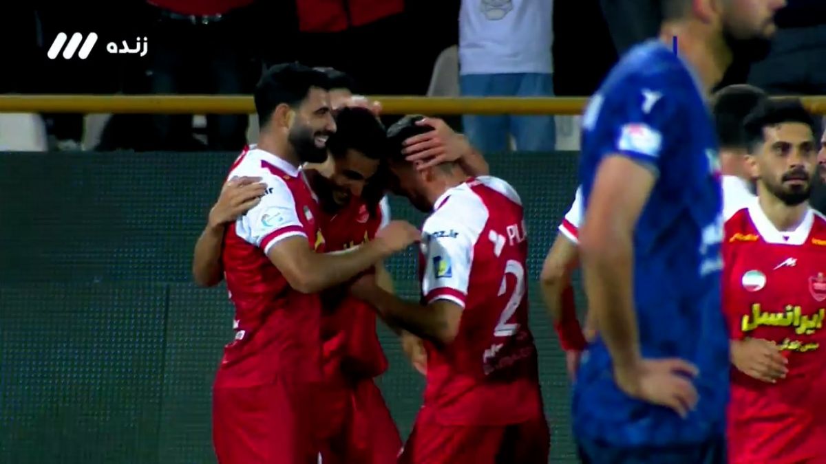 گل اول پرسپولیس به گل گهر (شهاب زاهدی)