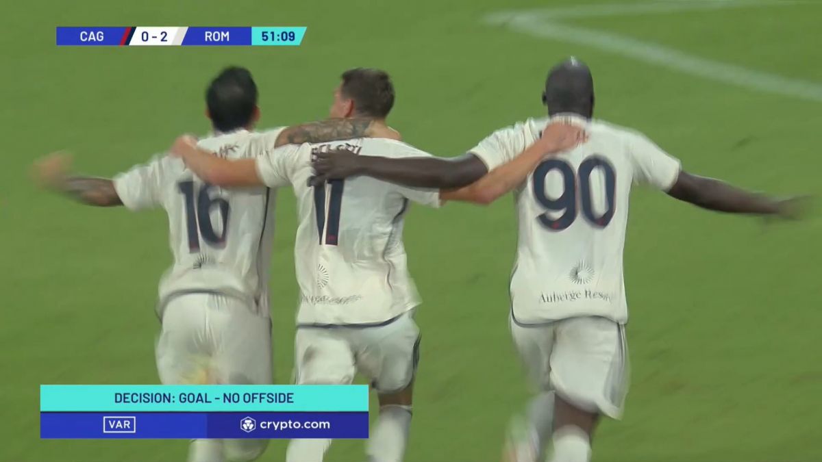 گل سوم رم به کالیاری (آندره آ بلوتی)