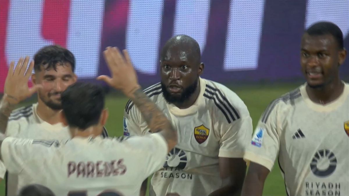 گل چهارم رم به کالیاری (دبل روملو لوکاکو)